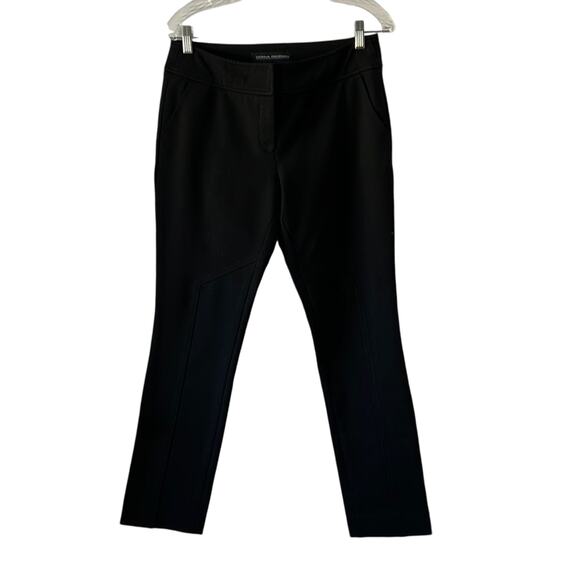 Donna Degnan Vintage Black Stretch Knit Jodhpurs Style Straight Leg Pant Size 8 - Picture 1 of 12